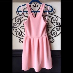 WYATT peach size small stretch garden party dress